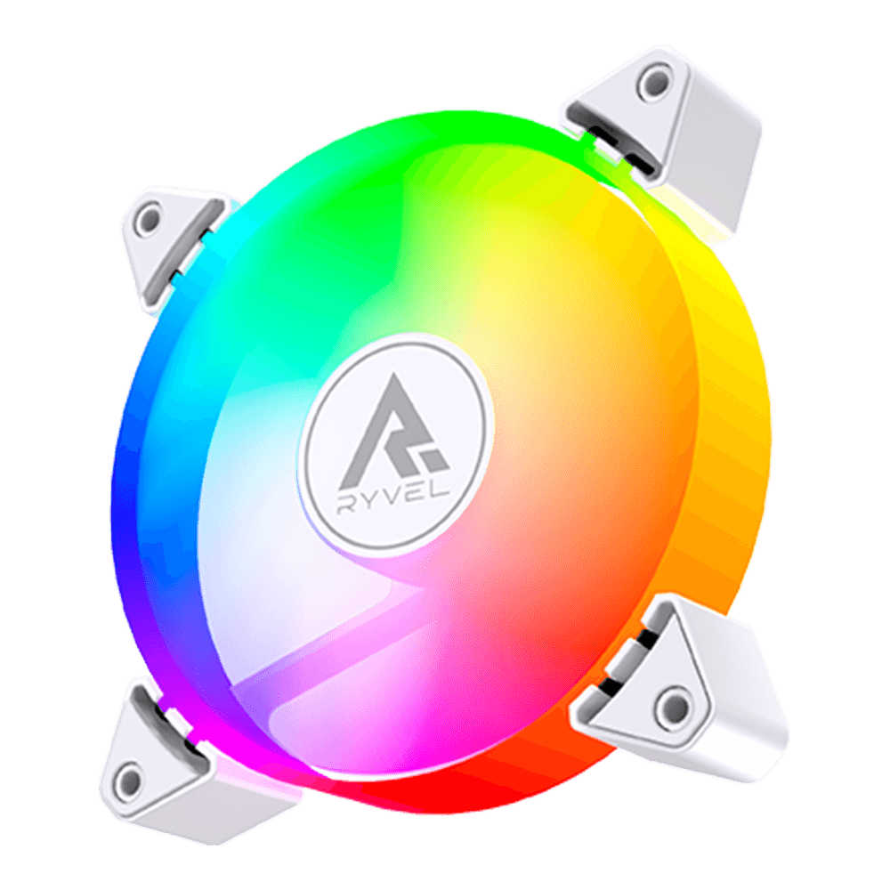 Cooler Fan Ryvel 120mm, ARGB, 5V, Snowy, Branco, RY-FN-SW-WT-5V - Imagem 2