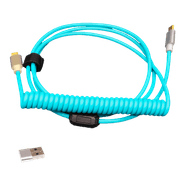 Cabo Skyloong Tipo C para Tipo C, Silica Gel, Espiral, Babyblue