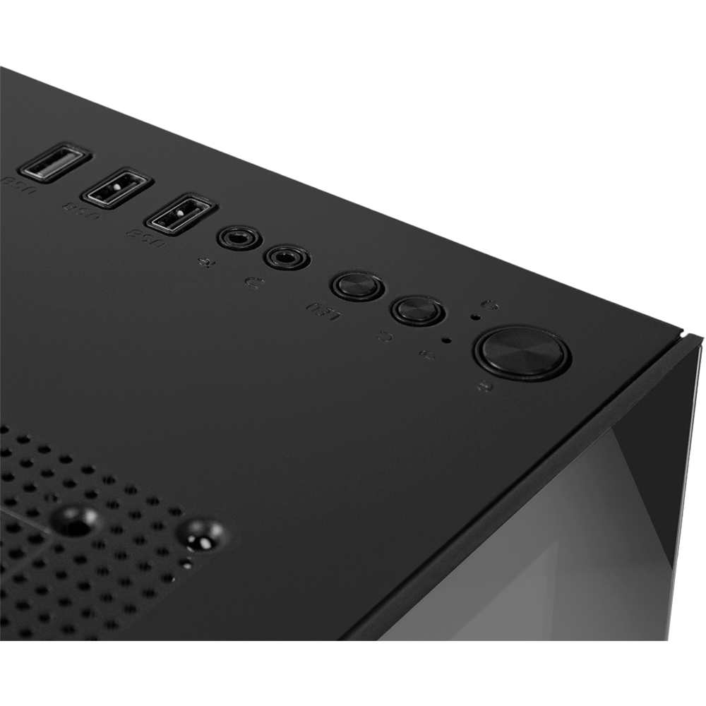 Gabinete Gamer Duex Aquário, Mid-Tower, Lateral e Frontal de Vidro, Preto, Sem Fan, DXJ270-2 - Imagem 4