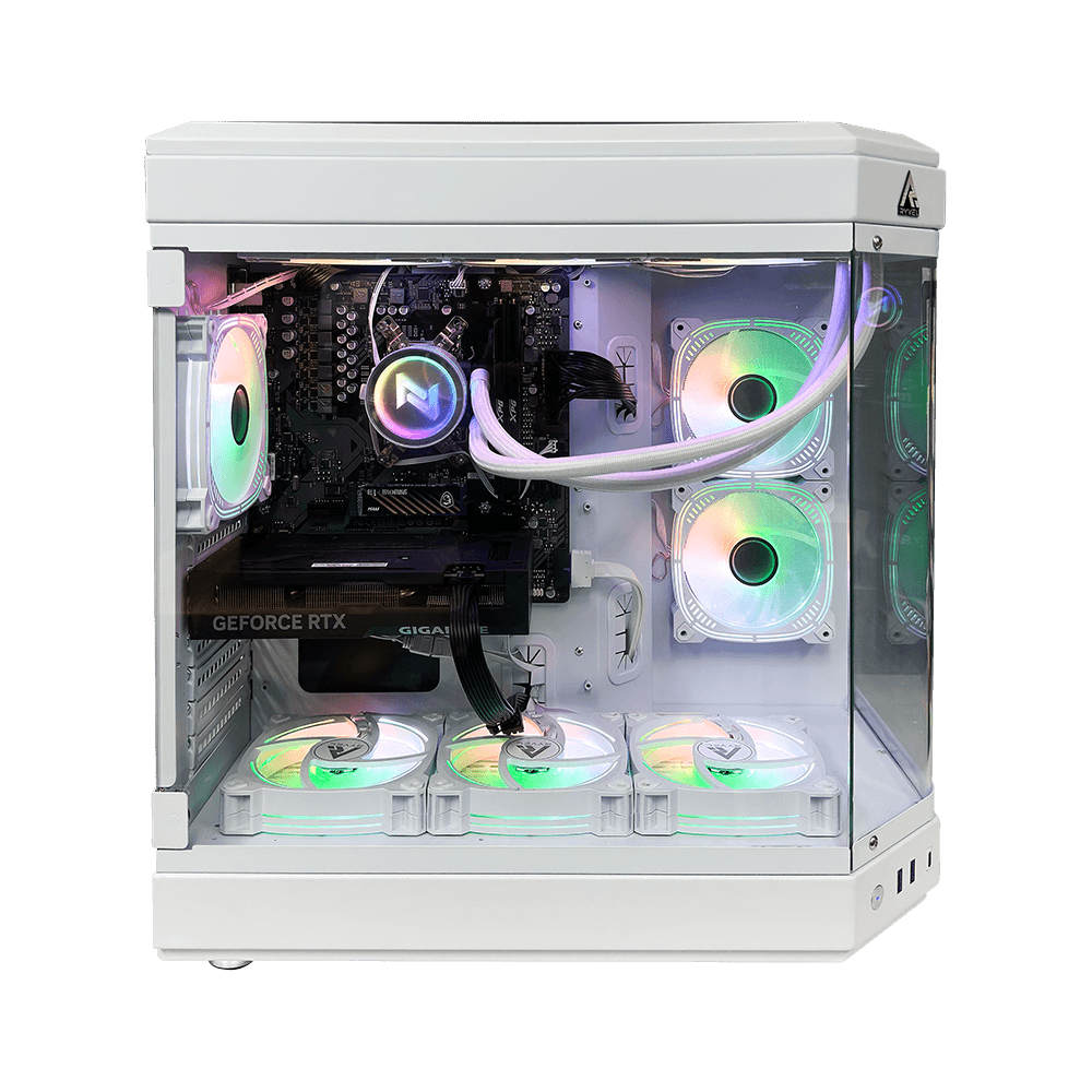 Pc Gamer Ryzen 5 5500, 16GB 3200Mhz, (RTX 4060 8GB), B550M, SSD 480GB, 600W 80 Plus, Water Cooler White 240mm - NLI88046 - Imagem 2