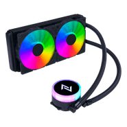 Water Cooler Neologic Liquid Color Dark Storm 2.4, Intel/AMD, Rainbow, 240mm, Preto, NLDRK240R