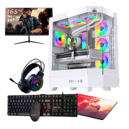 Pc Gamer Completo AMD Ryzen 5 5600GT 16GB 3200MHZ (Radeon Vega 7), B550M, 480GB M.2, 500w, Gabinete Ryvel, WC 240mm, Monitor 24