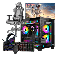 Pc Gamer Completo Ryzen 5 5600GT, 16GB 3200Mhz, (Radeon Vega 7 Integrado), A520M DX, SSD 240GB, 500W 80 Plus, 3 fans, Cadeira, Neologic - NLI89163