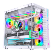 Gabinete Gamer Ryvel Cube White, RY-GB-CB-WT, Sem Fans