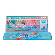 Teclado Gamer Mecânico Skyloong GK87 Pro Summer, Switch KTT Silver, 3 Modos, RGB, Hot Swap, 4000mAh