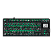 Teclado Gamer Mecânico Skyloong GK87 Pro Crazy Scientist, Switch Ktt Silver, 3 Modos, RGB, Hot Swap, 4000mAh