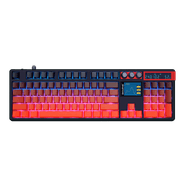 Teclado Gamer Mecânico Skyloong GK104 Pro Lava, Switch KTT Silver, 3 Modos, RGB, Hot Swap, 4000mAh, Tela LCD