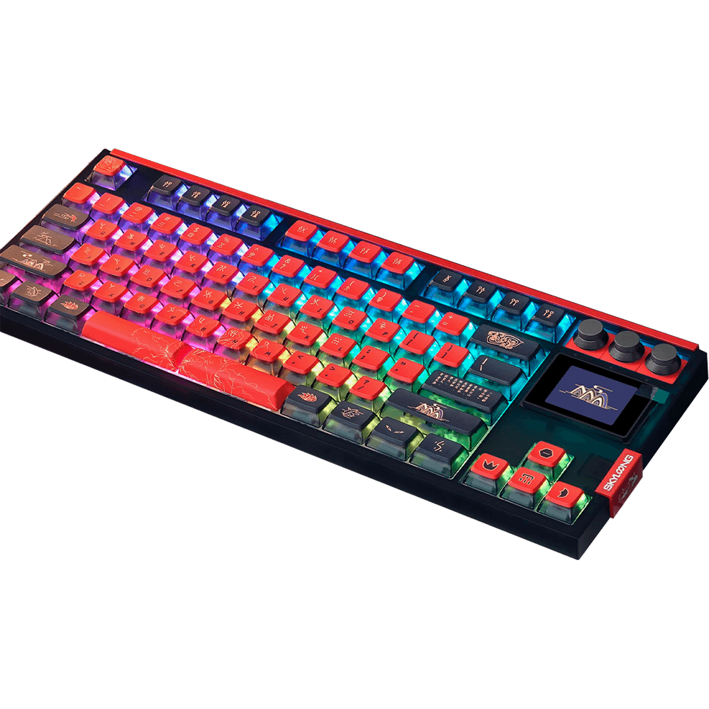 Teclado Gamer Mecânico Skyloong GK87 Pro Gift Jiuwei, Switch KTT Silver, 3 Modos, RGB, Hot Swap, 4000mAh - Imagem 3