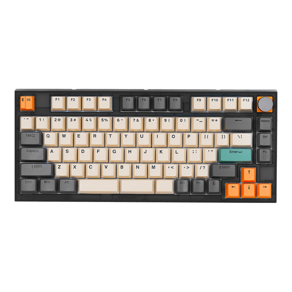 Teclado Gamer Mecânico Skyloong GK75 TI Grey, Switch KTT Red, 3 Modos, Bluetooth, Type-C, RGB, Hot Swap, 4000mAh