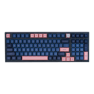 Teclado Gamer Mecânico Skyloong GK980 Blue Pink, Switch KTT Red, 3 Modos, RGB, Hot Swap, 4000mAh