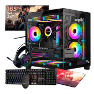 Pc Gamer Completo Ryzen 5 4500, 16GB 3200Mhz, (RX 6600 8GB), A520M, SSD 480GB M.2, 500W 80 Plus, Monitor 24 165Hz, Neologic - NLI89178