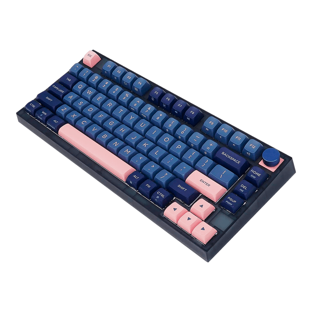 Teclado Gamer Mecânico Skyloong GK75 Blue Pink, Switch KTT Red, 3 Modos, RGB, Hot Swap, 4000mAh - Imagem 2