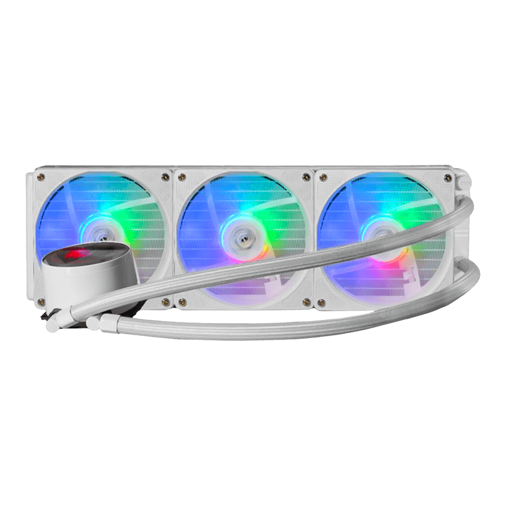 Water Cooler Gamer K-mex Waco Infinite 360mm, Branco, RGB, LGA Intel e Amd, WACTF133ATDXB0X