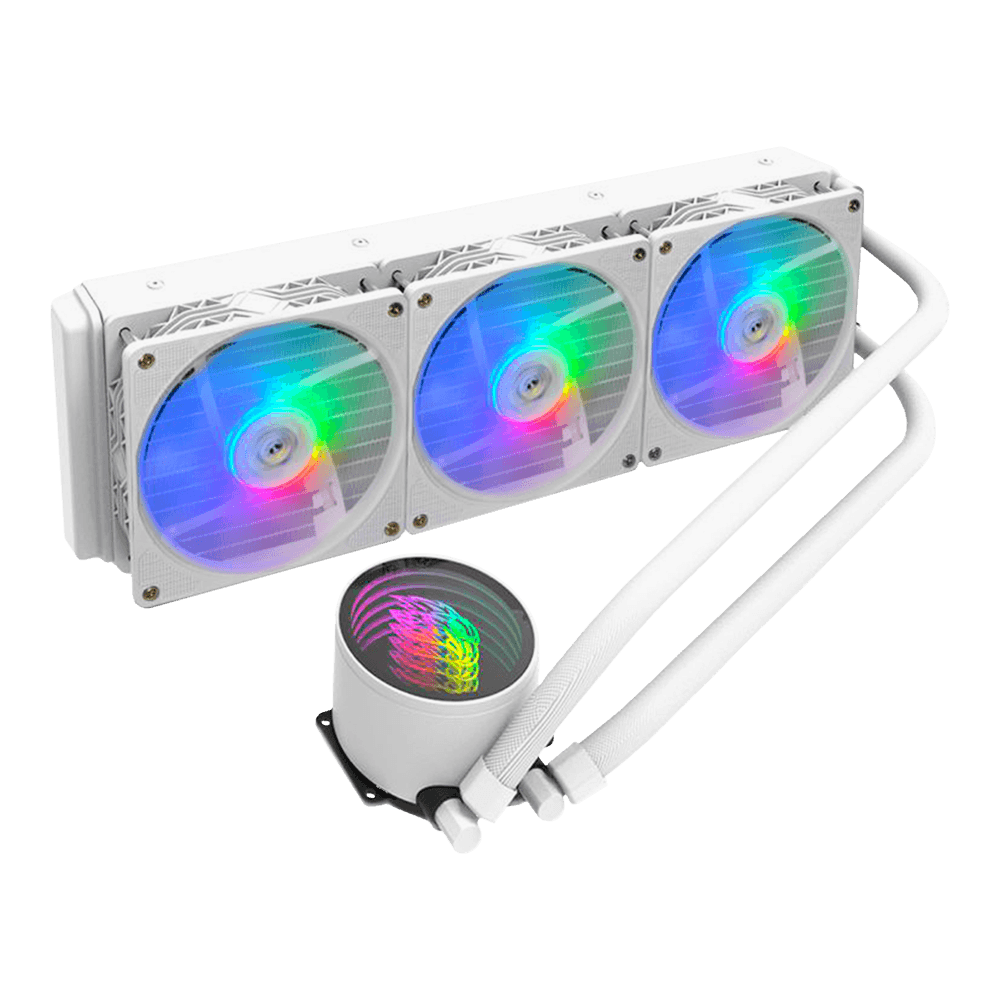 Water Cooler Gamer K-mex Waco Infinite 360mm, Branco, RGB, LGA Intel e Amd, WACTF133ATDXB0X - Imagem 2