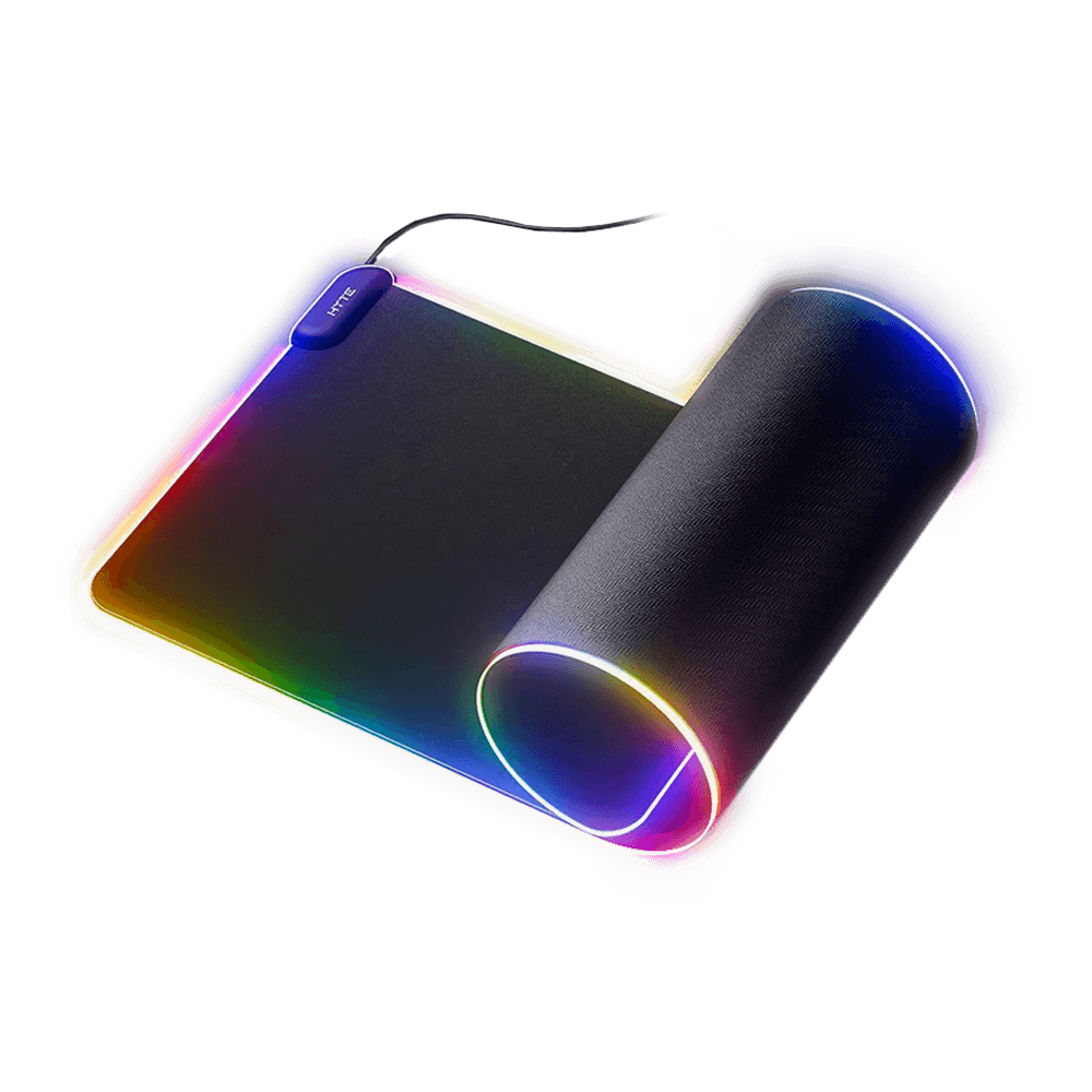Mousepad Gamer Hyte CNVS, RGB, Deskmat, Preto, Bordas QRGB, Usb Tipo C, MAT-HYTE-CNVS-B