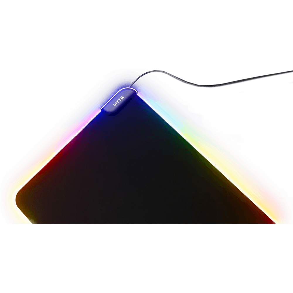 Mousepad Gamer Hyte CNVS, RGB, Deskmat, Preto, Bordas QRGB, Usb Tipo C, MAT-HYTE-CNVS-B - Imagem 2