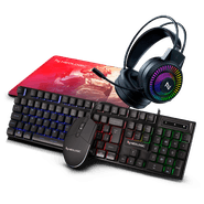 Kit Gamer Neologic 4x1 Infinity Play Teclado Rainbow, Mouse, Headset e Mousepad - NIP4x1