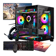 Pc Gamer Completo Ryzen 3 5300G, 16GB 3200Mhz, (Radeon Vega 6 Integrado), A520M, SSD 480GB M.2, 500W 80 Plus, Monitor 24 100Hz, Neologic - NLI89938