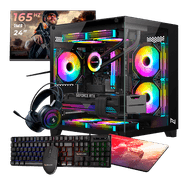 Pc Gamer Completo Ryzen 3 5300G, 16GB 3200Mhz, (Radeon Vega 6 Integrado), A520M, SSD 480GB M.2, 500W 80 Plus, Monitor 24 165Hz, Neologic - NLI89935