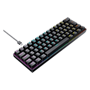 Teclado Gamer Mecanico Hyrax Thunder Hck61, Abnt2, Preto, Switch Azul - Hck61b-blue-rgb