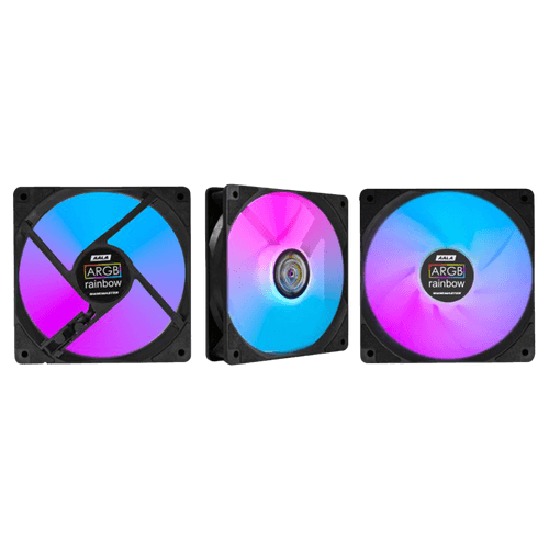 Kit Cooler Fan Gamer K-mex Gaming Master AALA ARGB, 3x120mm, Com Controladora, AALAK136APPCB0X