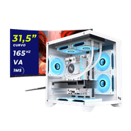Pc Gamer Ryzen 5 8500G, Monitor 31,5'', 16GB 5200Mhz, (RTX 4060 8GB), A620M, SSD 480GB M.2, 600W 80 Plus, 3 fans RGB, Neologic - NLI90029