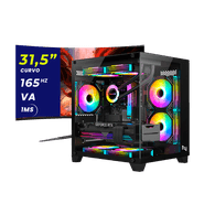 Pc Gamer Ryzen 5 8500G, Monitor 31,5'', 32GB DDR5 5600Mhz, (RTX 4060 8GB), A620M, SSD 1TB M.2, 600W 80 Plus, 3 fans RGB, Neologic - NLI90031
