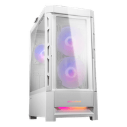 Gabinete Gamer Cougar Duoface RGB White, Mid Tower, Lateral de Vidro, 3 Fans, Branco, CGR-5ZD1W-RGB