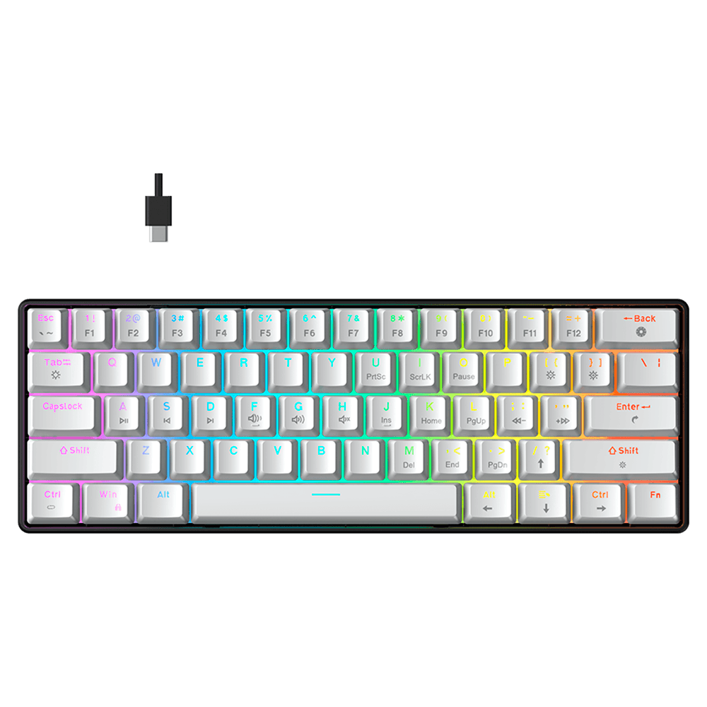 Teclado Force One Atlas 60% Switchs Huano Red RGB - FR.TC.A6.01