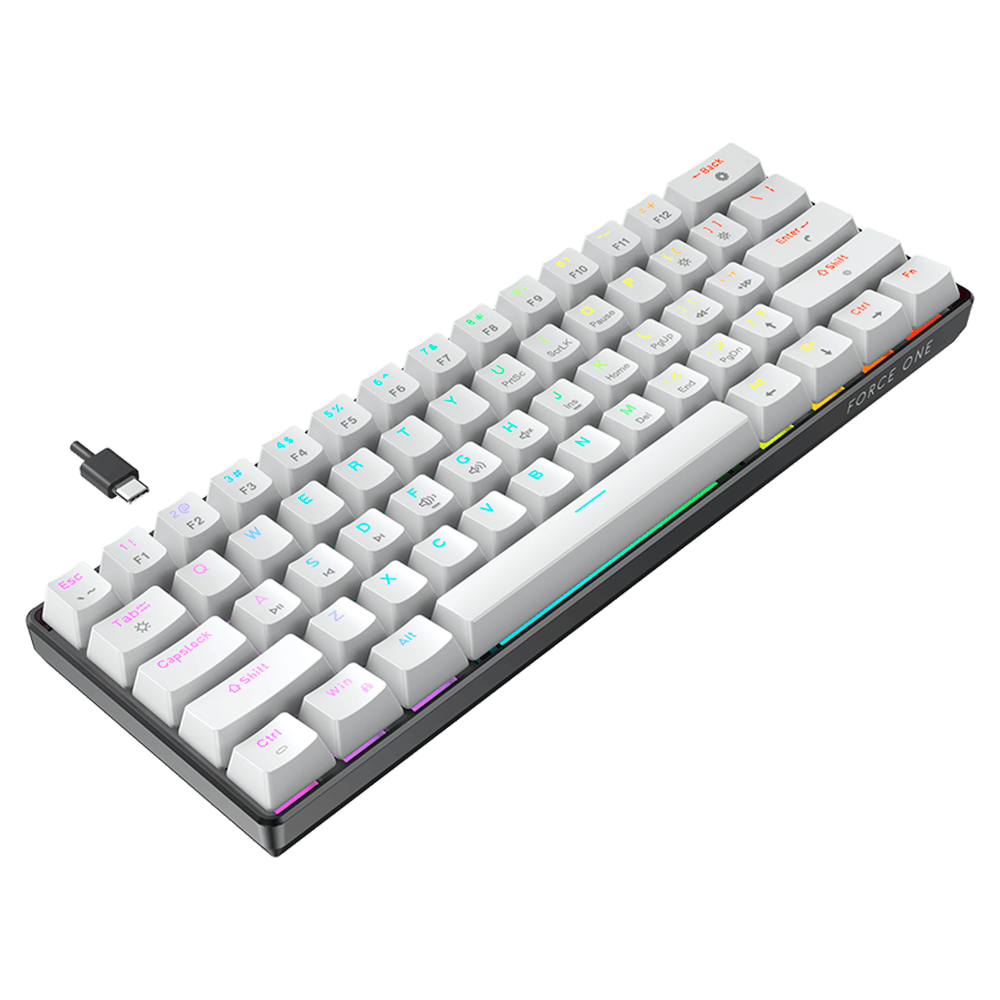 Teclado Force One Atlas 60% Switchs Huano Red RGB - FR.TC.A6.01 - Imagem 3