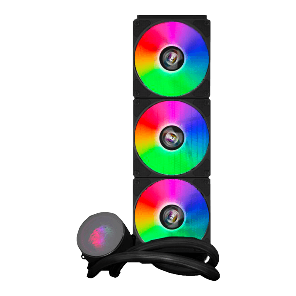 Water Cooler Gamer K-mex Waco Infinite 360mm, Preto, RGB, LGA Intel e Amd, WACOF133ATDXB0X - Imagem 2