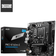 Placa Mãe MSI Pro B760M-E, Intel 1700, DDR4, Matx, M.2, VGA/HDMI