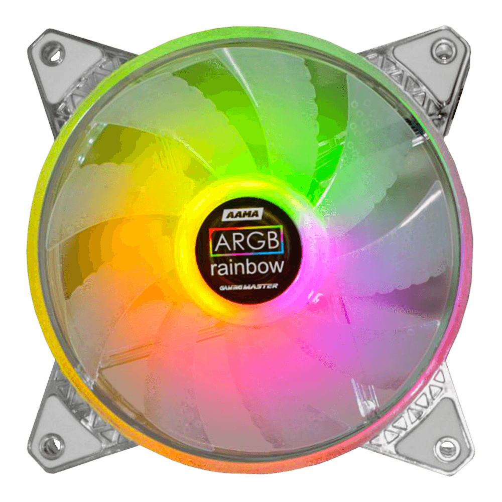 Kit de Cooler K-mex AAMA, Com 3 Coolers 120mm, ARGB, Rainbow e Fita Led - Imagem 2