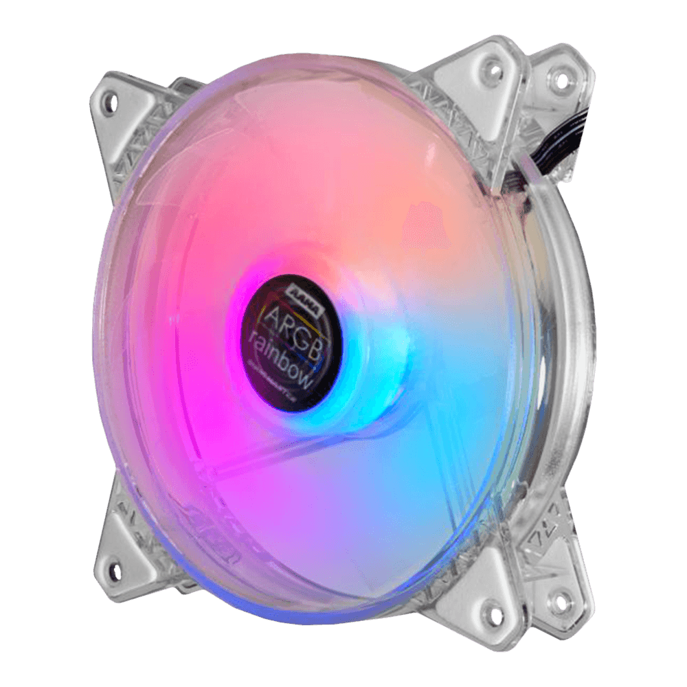 Kit de Cooler K-mex AAMA, Com 3 Coolers 120mm, ARGB, Rainbow e Fita Led - Imagem 4