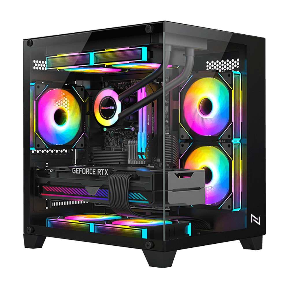 Pc Gamer Ryzen 5 5500, 16GB 3200Mhz, (RX 6600 8GB), A520M, SSD 480GB M.2, 600W 80 Plus, 3 fans RGB, Neologic - NLI90236