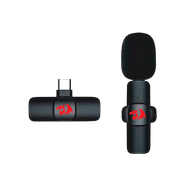 Microfone de Lapela Redragon Athan, USB-C, Preto, GM93