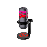 Microfone Condensador Redragon Nebula, Rainbow, Tipo-C, Preto, GM211