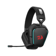 Headset Gamer Redragon Mira, 3-mode, Wireless, Bluetooth, USB, Drivers de 40mm, Microfone Destacável, Cancelamento de Ruído, Black, H868