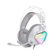 Headset Gamer Redragon Cadmus, RGB, Som Surround 7.1, Drivers 53mm, Branco, H370W-RGB