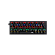 Teclado Mecânico Gamer Redragon Fizz, Rainbow, ABNT2, Switch Brown, Preto, K617-R-B-PT-BROWN