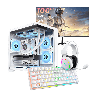 Pc Gamer Full White Ryzen 5 5600GT, 16GB 3200Mhz, (Radeon Vega 7 Integrado), A520M, SSD 480GB M.2, 500W 80 Plus, Teclado Pc Gamer Full White Ryzen 5 5600GT, 16GB 3200Mhz, (Radeon Vega 7 Integrado), A520M, SSD 480GB M.2, 500W 80 Plus, Teclado