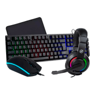 Combo Gamer Kalkan Odin Core 4 em-1, Mouse, Teclado, Headset e Mousepad KLK00017