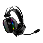 Headset Gamer Kalkan Hugin, USB+3.5mm, RGB, Drivers de 50mm, Preto, KLK00021