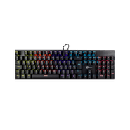 TECLADO MECÂNICO GAMER KALKAN LOKI ILUMINAÇÃO RAINBOW PRETO ABNT2 SWITCH MARROM KLK00013