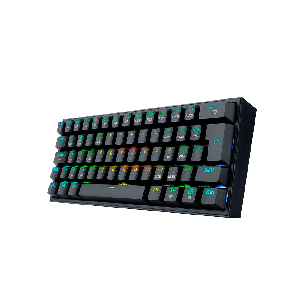 Teclado Mecanico Gamer Redragon Fizz Pro, RGB, Wireless, Switch Brown, Preto, K616-RGB-B-BROWN - Imagem 2
