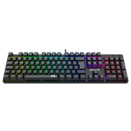 Teclado Mecânico Gamer Redragon Sindri Rainbow, Switch Brown, USB, ABNT2, Full-size, Black, K671 (PT-BROWN)