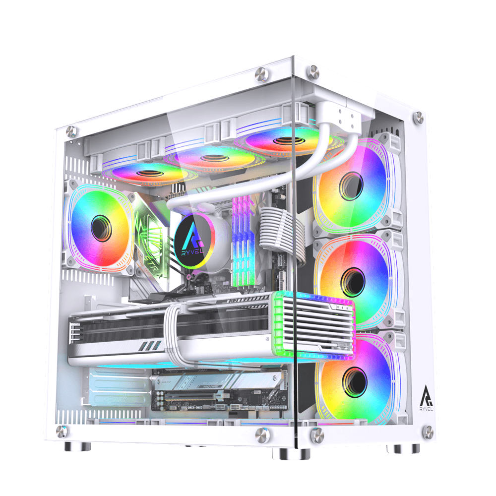 Pc Gamer Ryzen 5 5500, 16GB 3200Mhz, (RTX 4060 8GB), B550M, SSD 480GB, 600W 80 Plus, Water Cooler White 240mm - NLI88049
