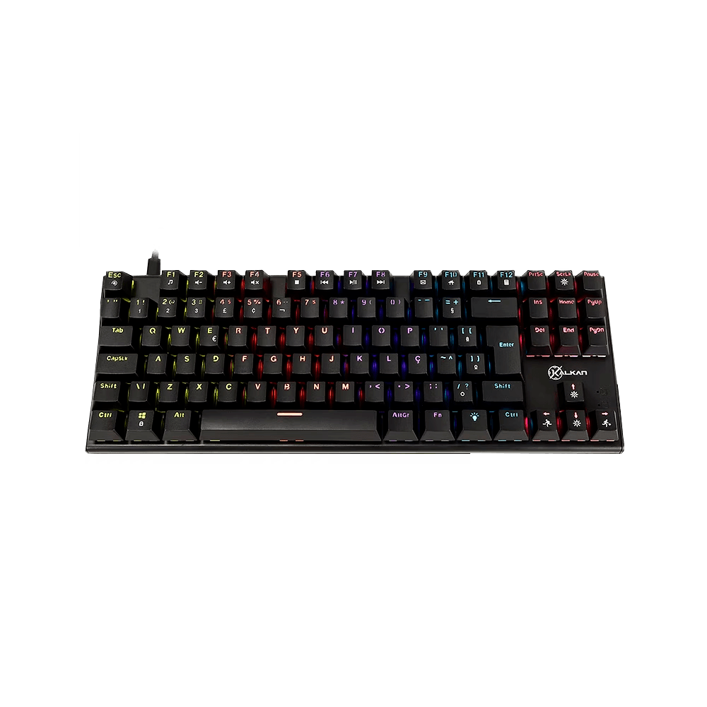 Teclado Mecânico Gamer Kalkan Loki TKL, Iluminação, Rainbow, Preto, ABNT2, Switch Brown, KLK00014 - Imagem 2