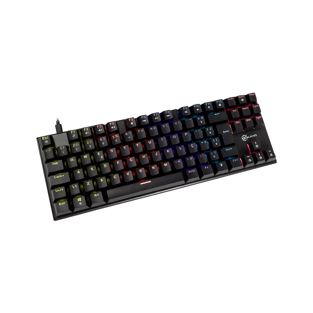 Teclado Mecânico Gamer Kalkan Loki TKL, Iluminação, Rainbow, Preto, ABNT2, Switch Brown, KLK00014 - Imagem 3