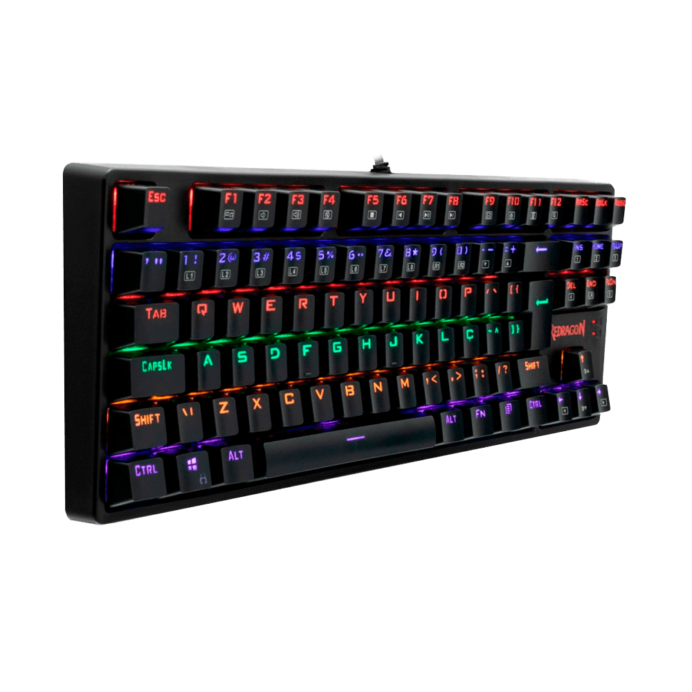 Teclado Mecânico Gamer Redragon Daksa Rainbow, Switch Blue Removíveis, ABNT, Black, K576R-1 PT-BLUE - Imagem 2